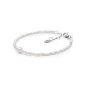 Bratara perle naturale albe si argint DiAmanti 224-100B-G